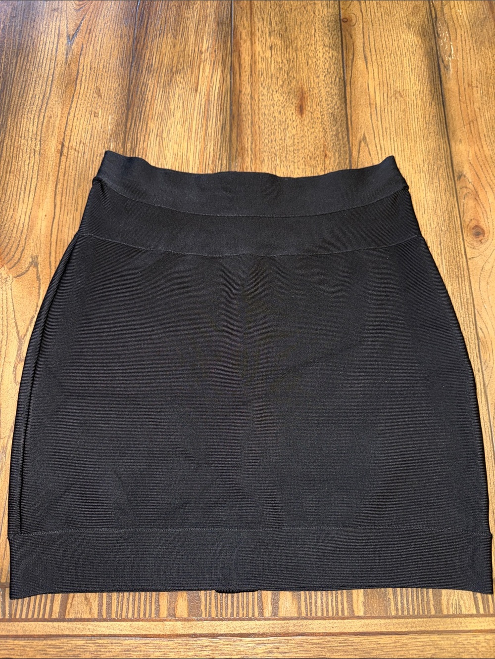 Herve Leger Black Bandage Mini Skirt